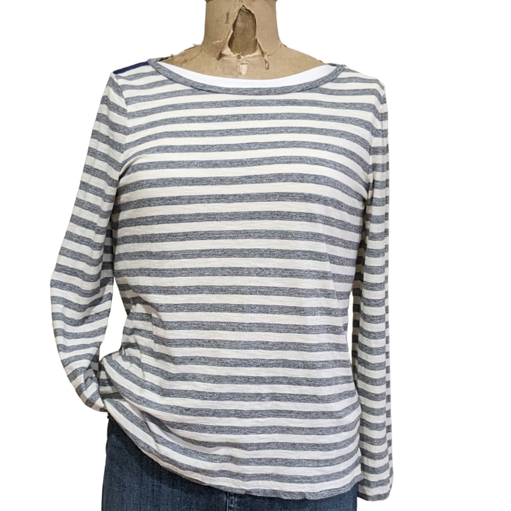 Madewell Striped Slub Tee Size Large